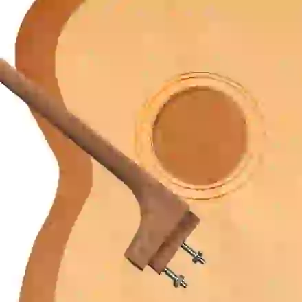 StewMac Kit de guitare en kit acoustique triple O, col boulonné, haut torréfié, dos et éclisses en acajou
